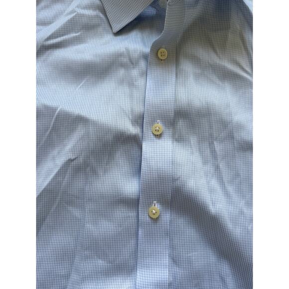 Charles Tyrwhitt Non Iron Classic Fit Blue Mens Dress Shirt Size 16.5 42 - Picture 3 of 3